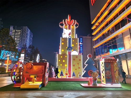 菏澤和諧廣場圣誕美陳